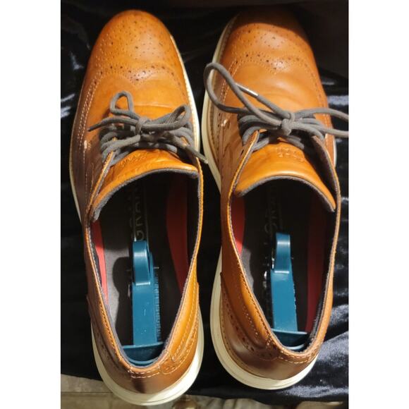 Cole Haan Men\'s Sz 13M Og Cloud Engy Mer Sw British Tan Wing Tip Shoes. main image 15